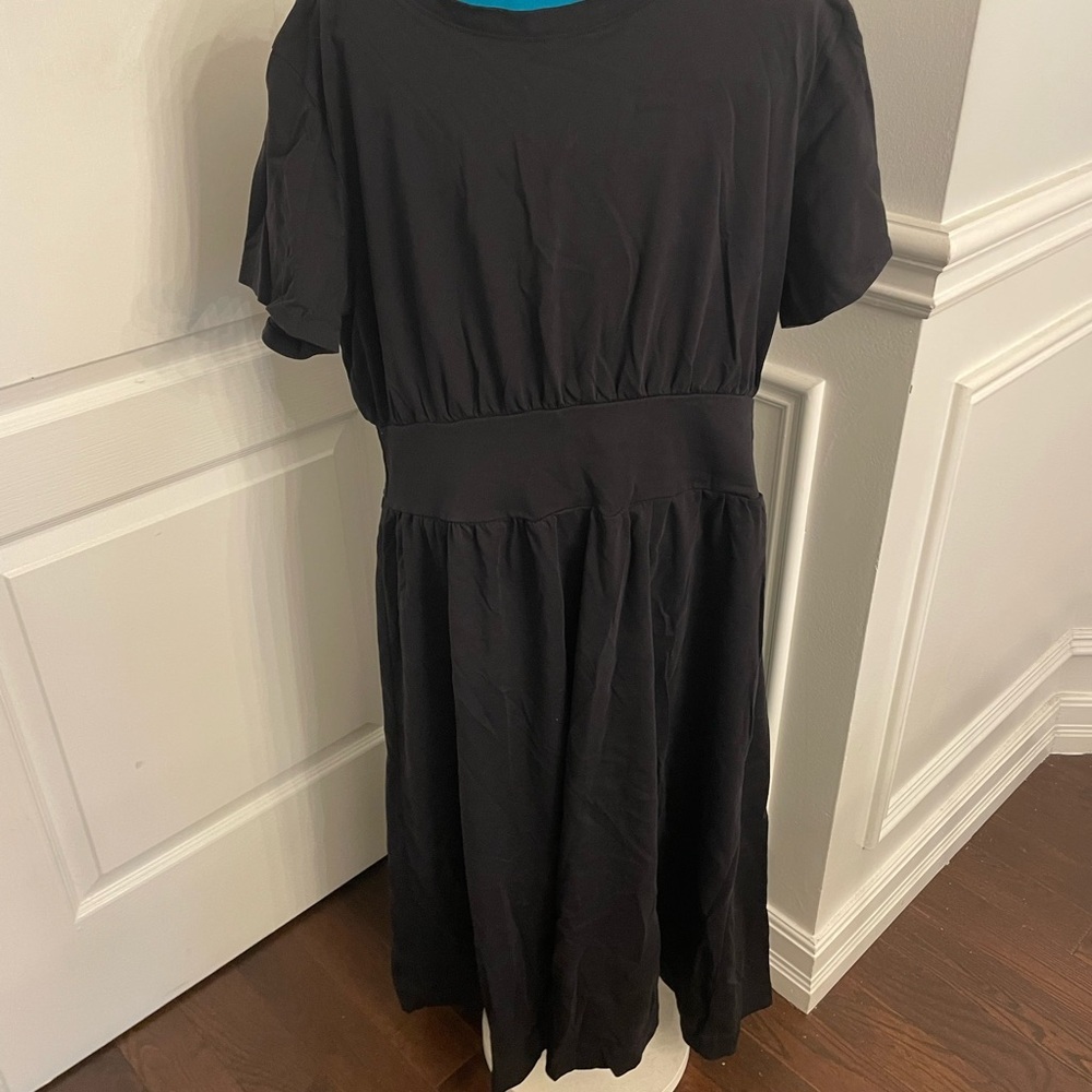 Joe Fresh Black Women’s Midi Dress Cotton